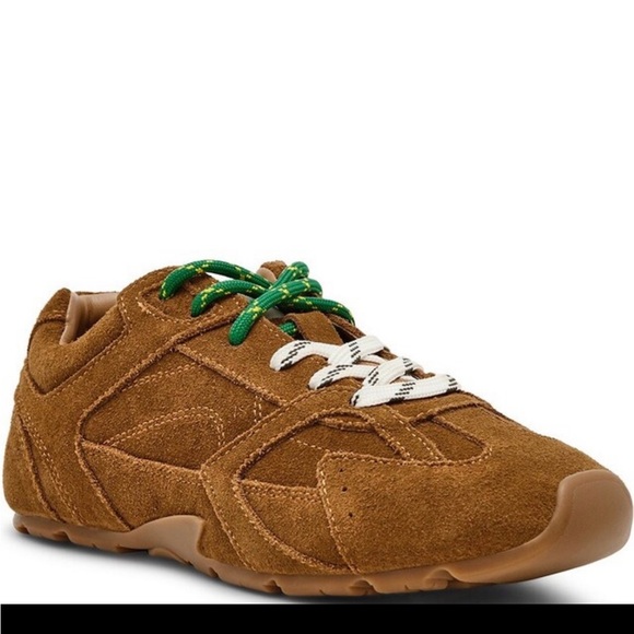 NEW Steve Madden Aziel Brown Suede Lowtop Sneakers trainers 8.5 preppy trending - Picture 8 of 10